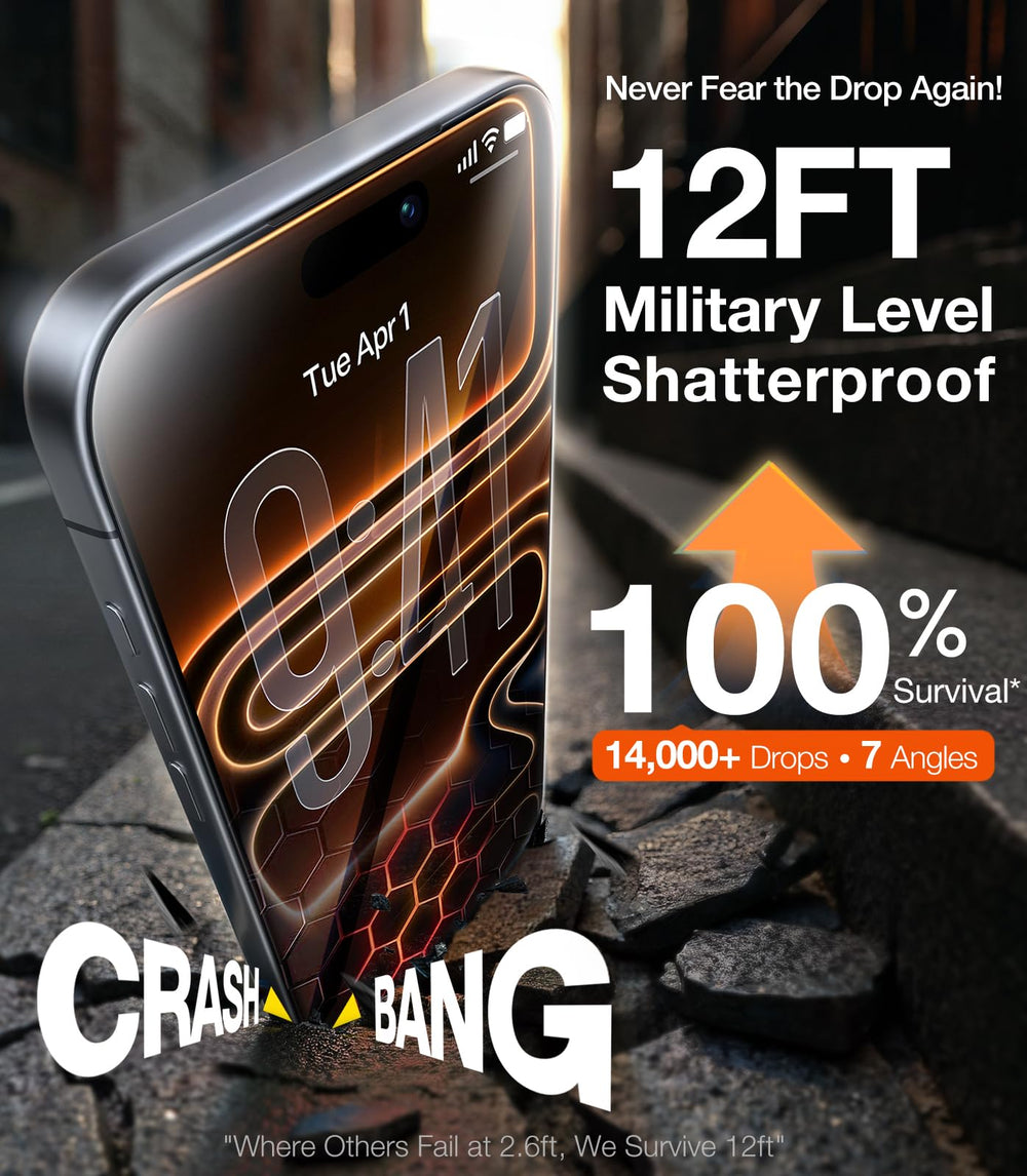 UltraGlass impact test shot proving shatter-resistant strength and durability benefit