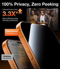 UltraGlass textura del vidrio TOP 9H+ mostrando acabado resistente y antirayaduras