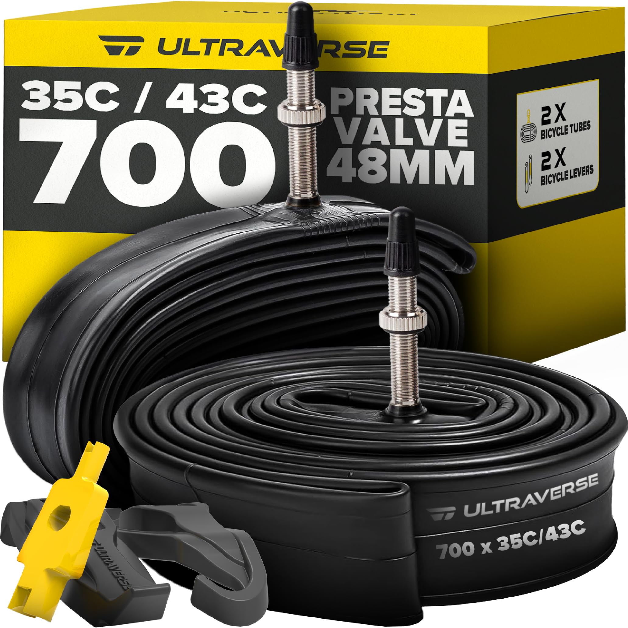 Ultraverse frente del paquete con dos cámaras 700x35-43c, reemplazo rápido