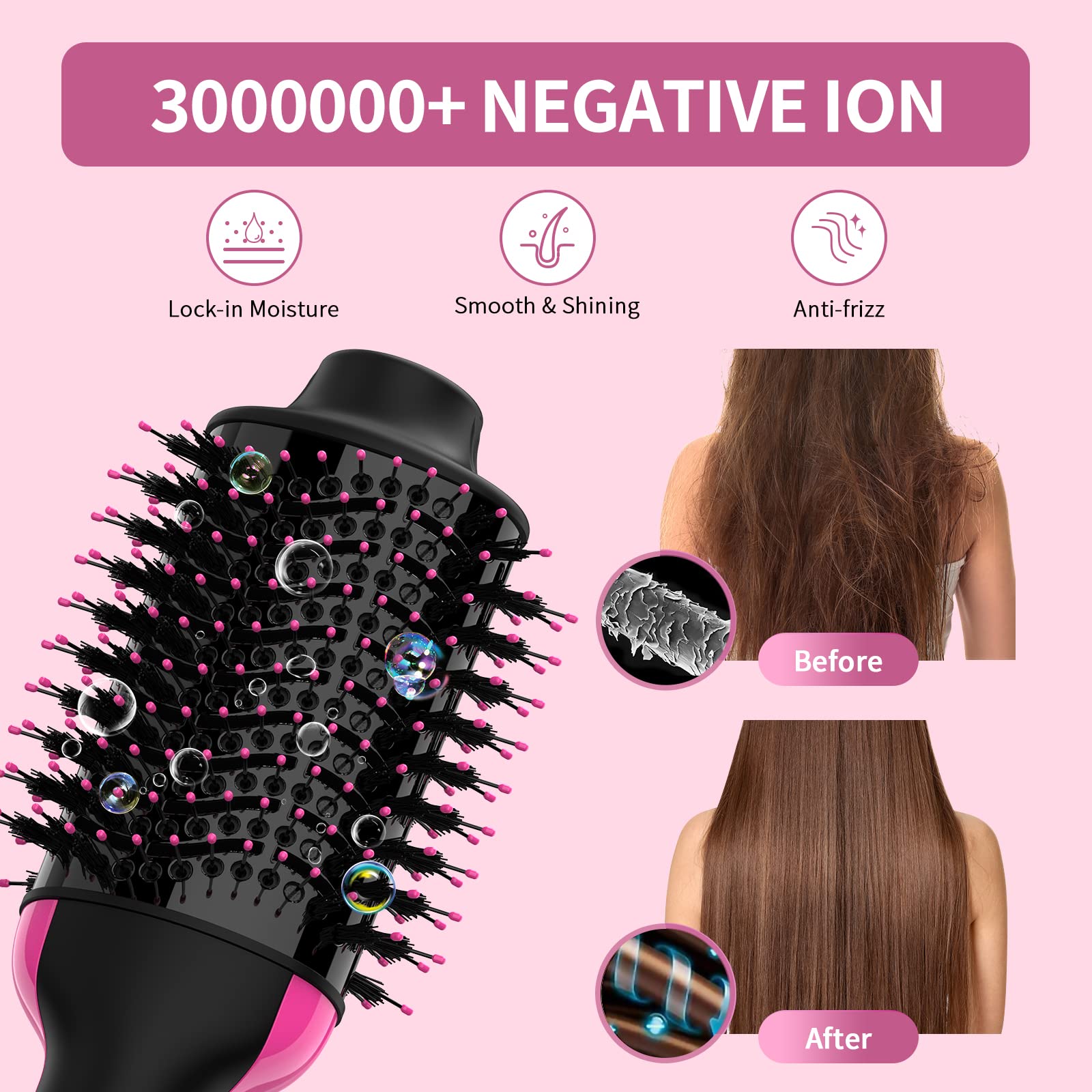 Umeely detalle de cerdas mezcla nylon y tufos para desenredar y volumen