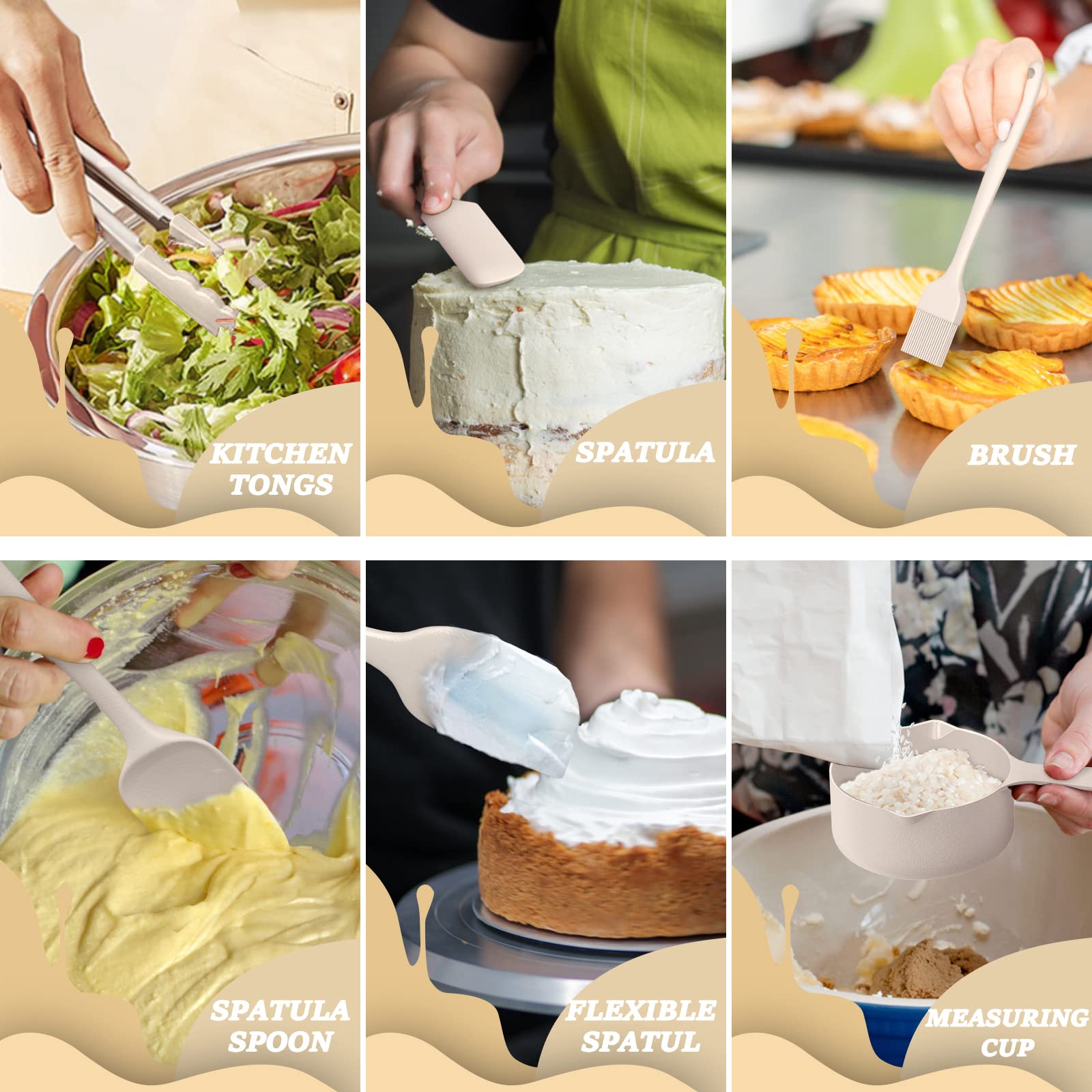 Umite Chef accesorios incluidos: batidor, espátula y cucharas para preparar recetas rápidas