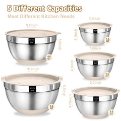 Umite Chef primer plano del interior espejo del bol que facilita la limpieza rápida
