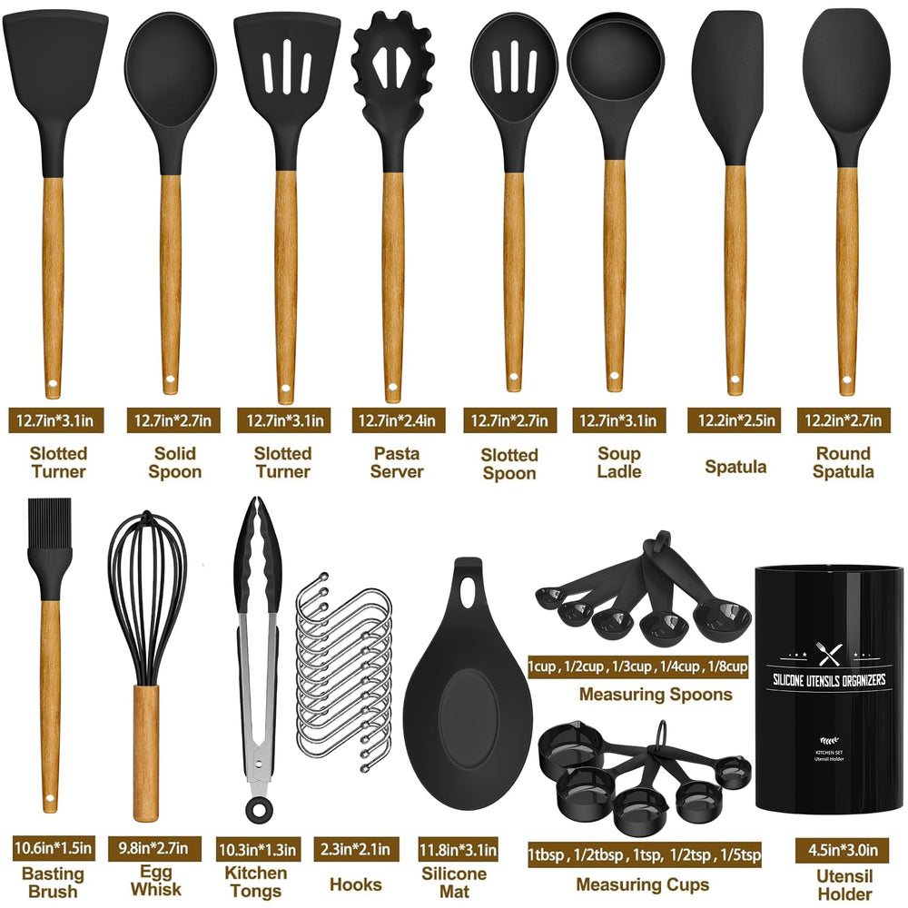 Umite Chef utensilios en uso en sartén antiadherente, protegen la superficie