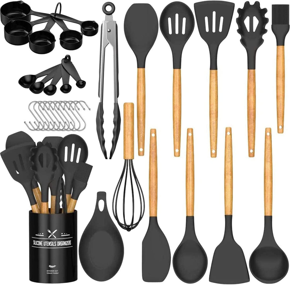 Umite Chef vista frontal del set de 33 piezas para cocina, organización incluida