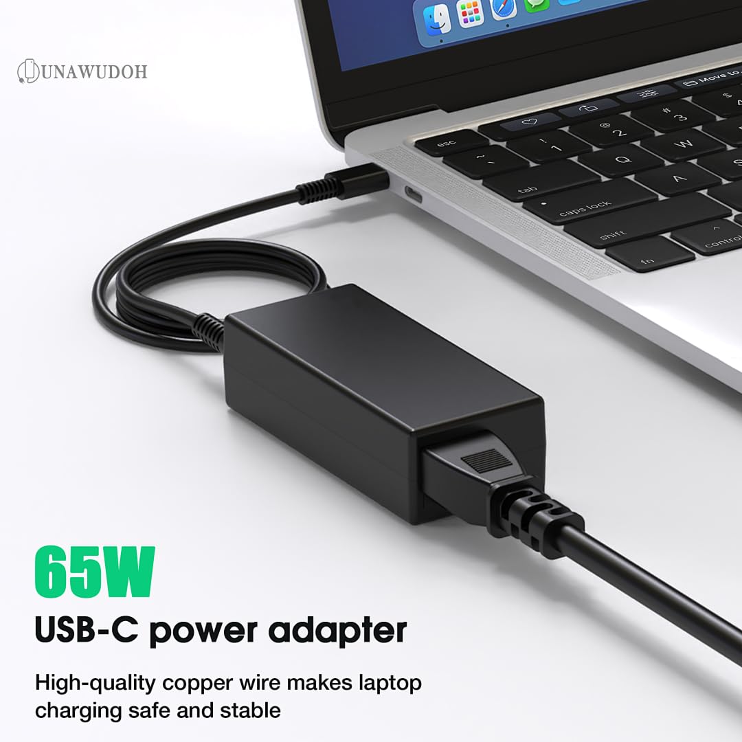 UNAWUDOH primer plano del conector USB-C reforzado que garantiza durabilidad