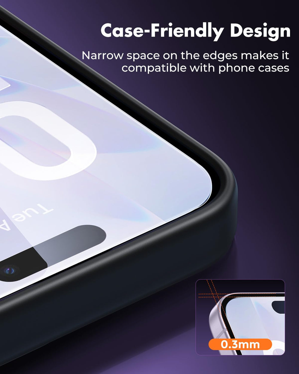 UNBREAKcable protector junto a regla para comparar grosor ultra fino