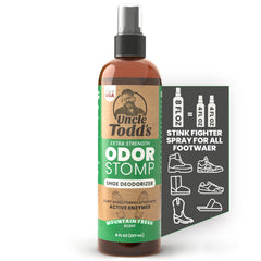 Uncle Todd's envase frontal 8 oz mostrando etiqueta clara y beneficio fresco