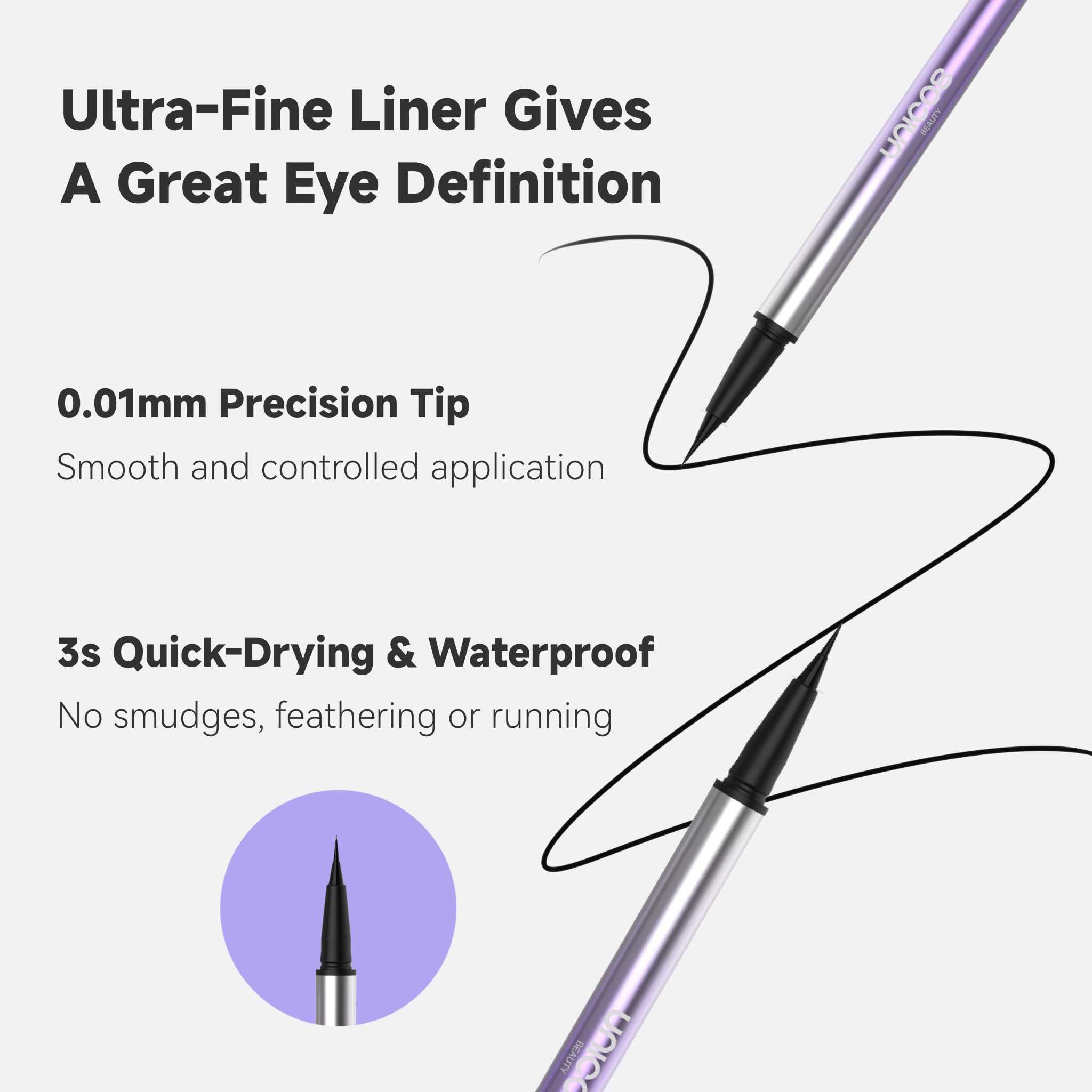 Unicos textura de la tinta, fórmula impermeable y resistente