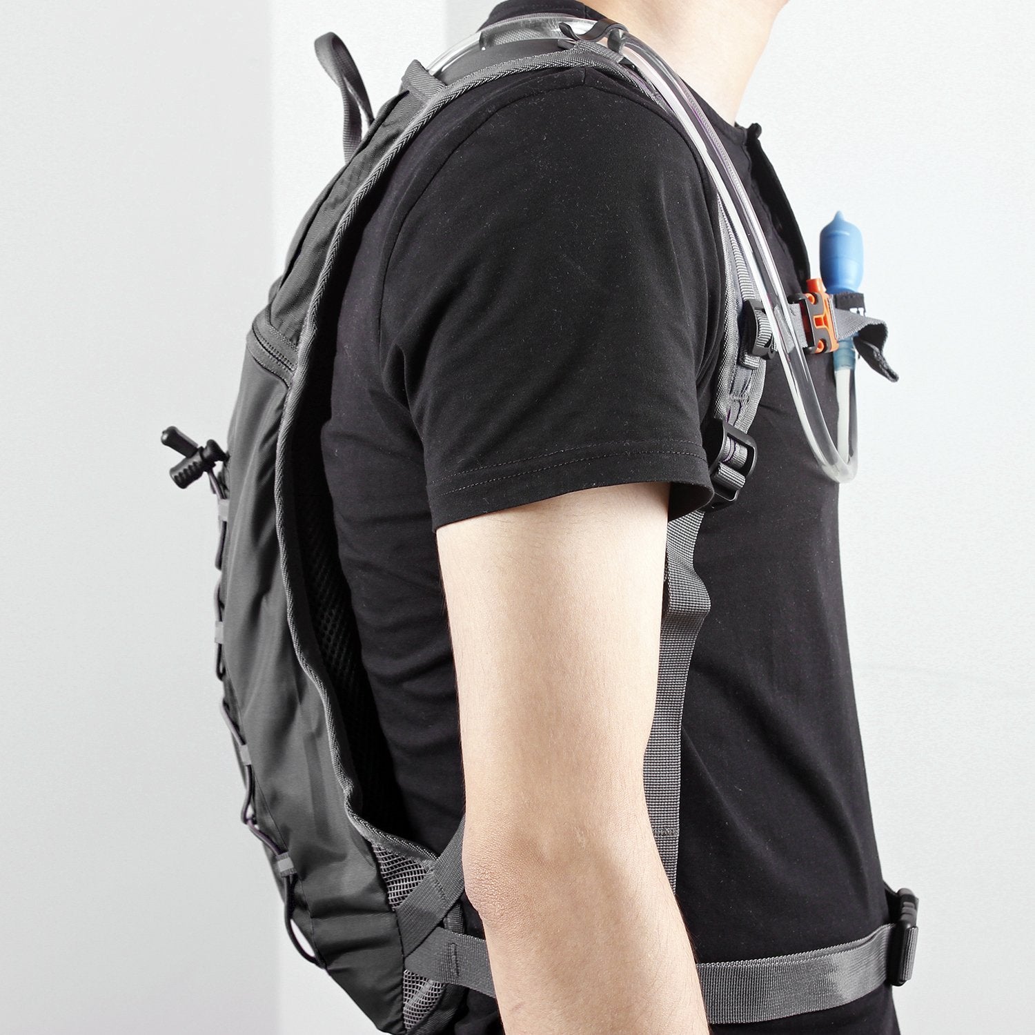 Unigear worn by cyclist in action demonstrating comfortable stability