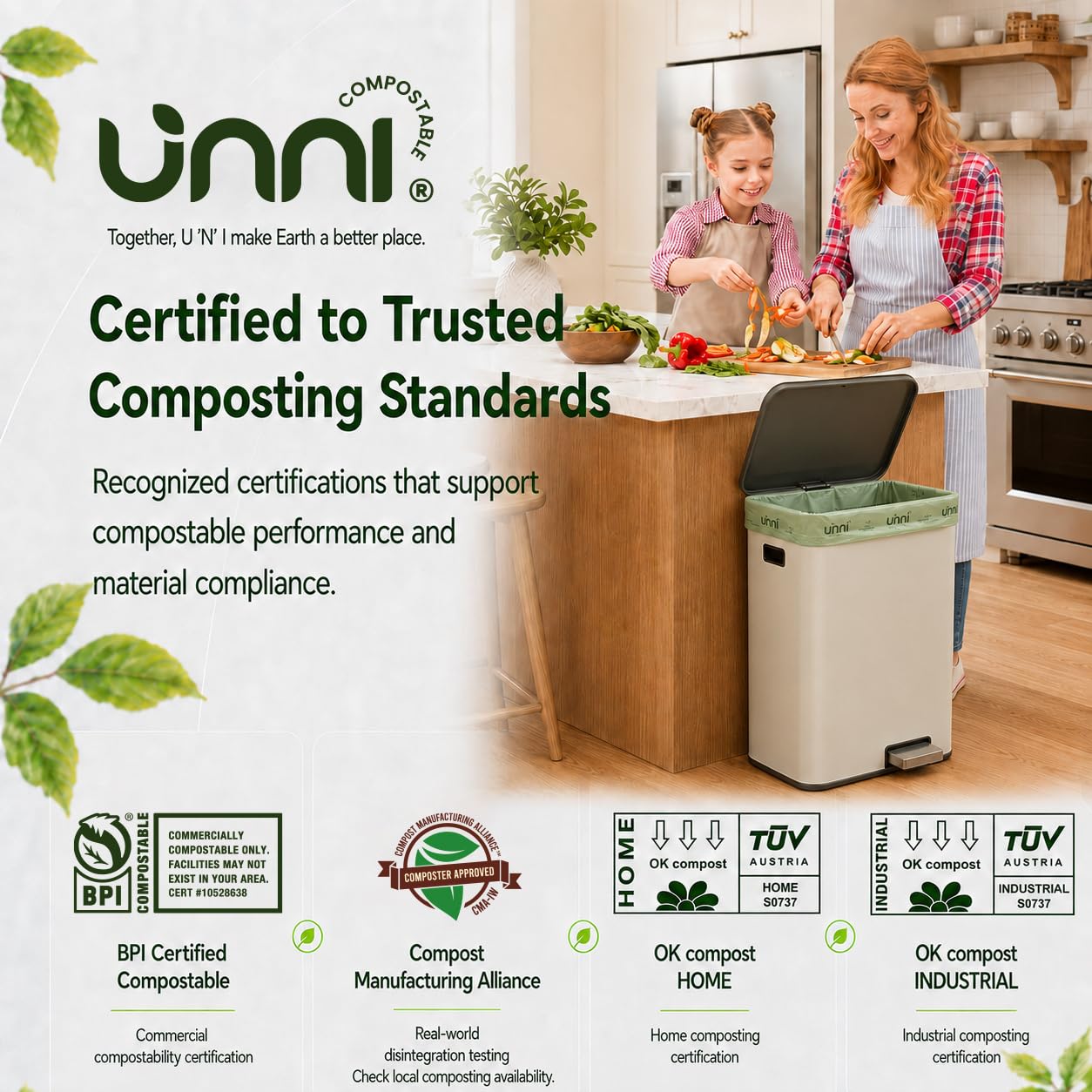 UNNI bag edge seam detail demonstrating reinforced strength