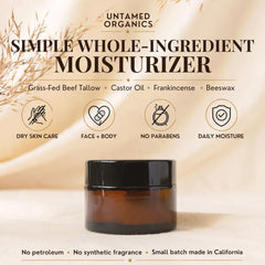 Untamed Organics textura cremosa al detalle para hidratación profunda