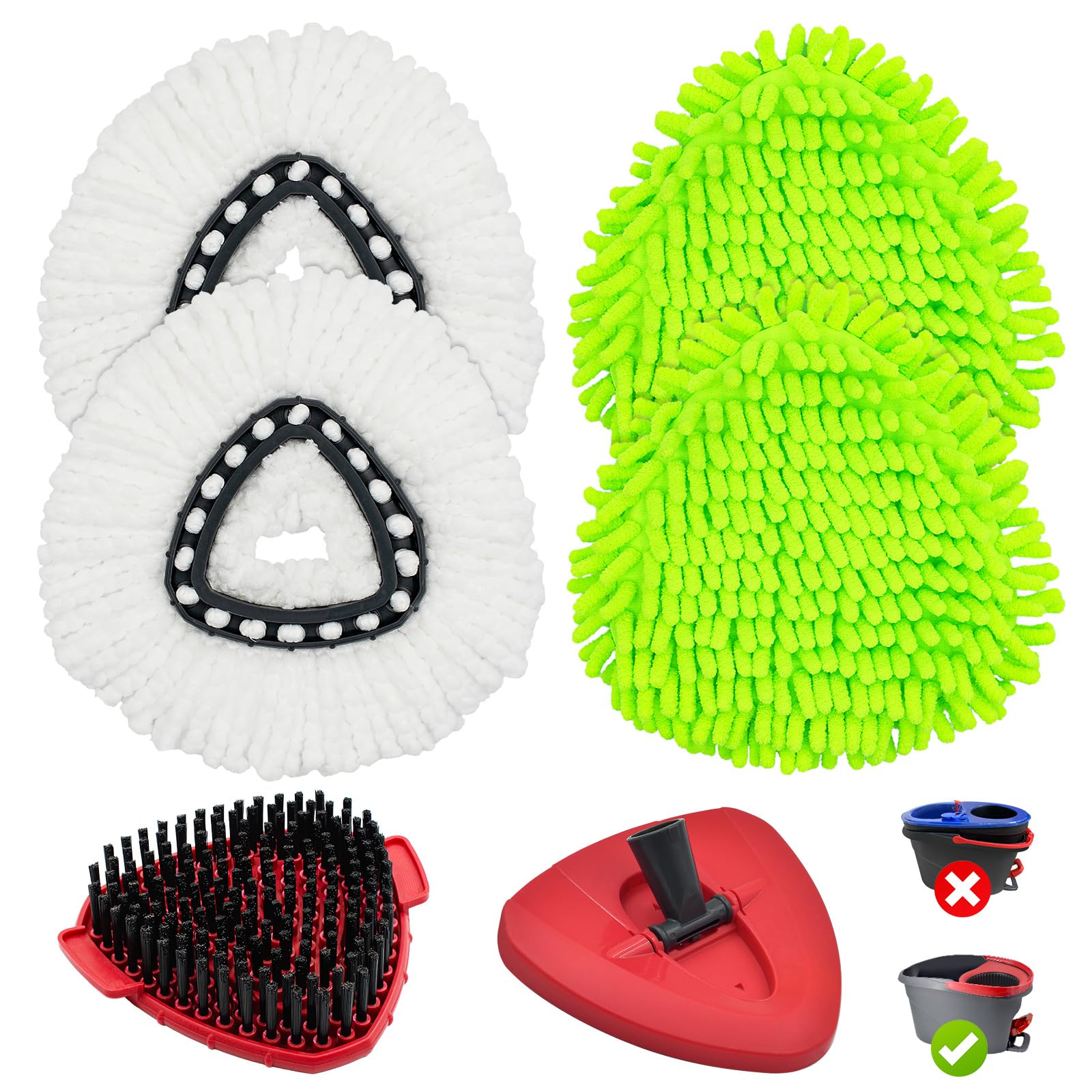 Uoiispet frente del pack con 4 cabezales y accesorios mostrando variedad y ahorro