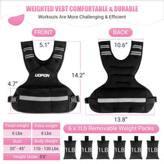 UOPON pesas de ironsand desmontables, progresión de 6 a 12 lb para entrenar