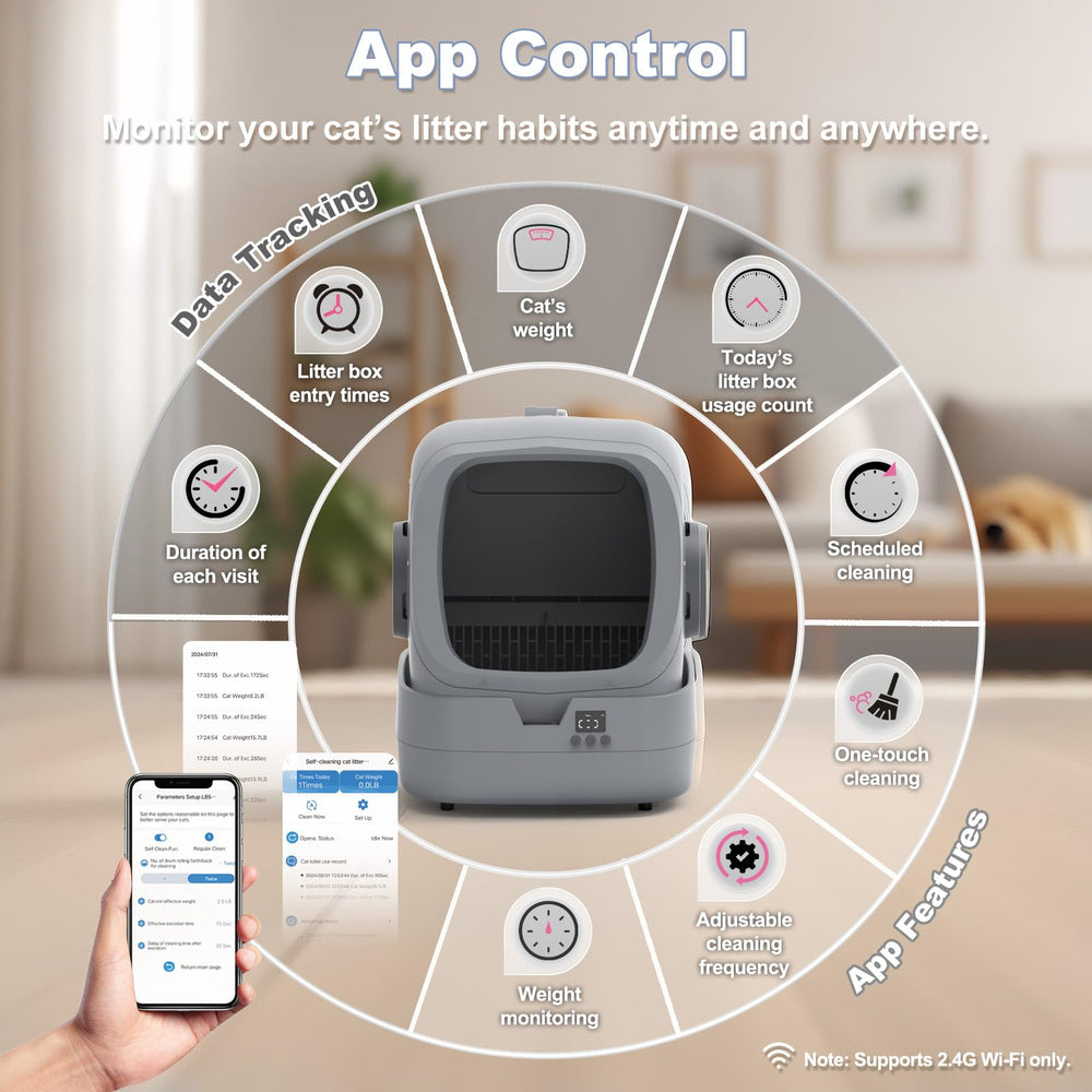 UPFAS pantalla de la app mostrando datos de uso y control remoto