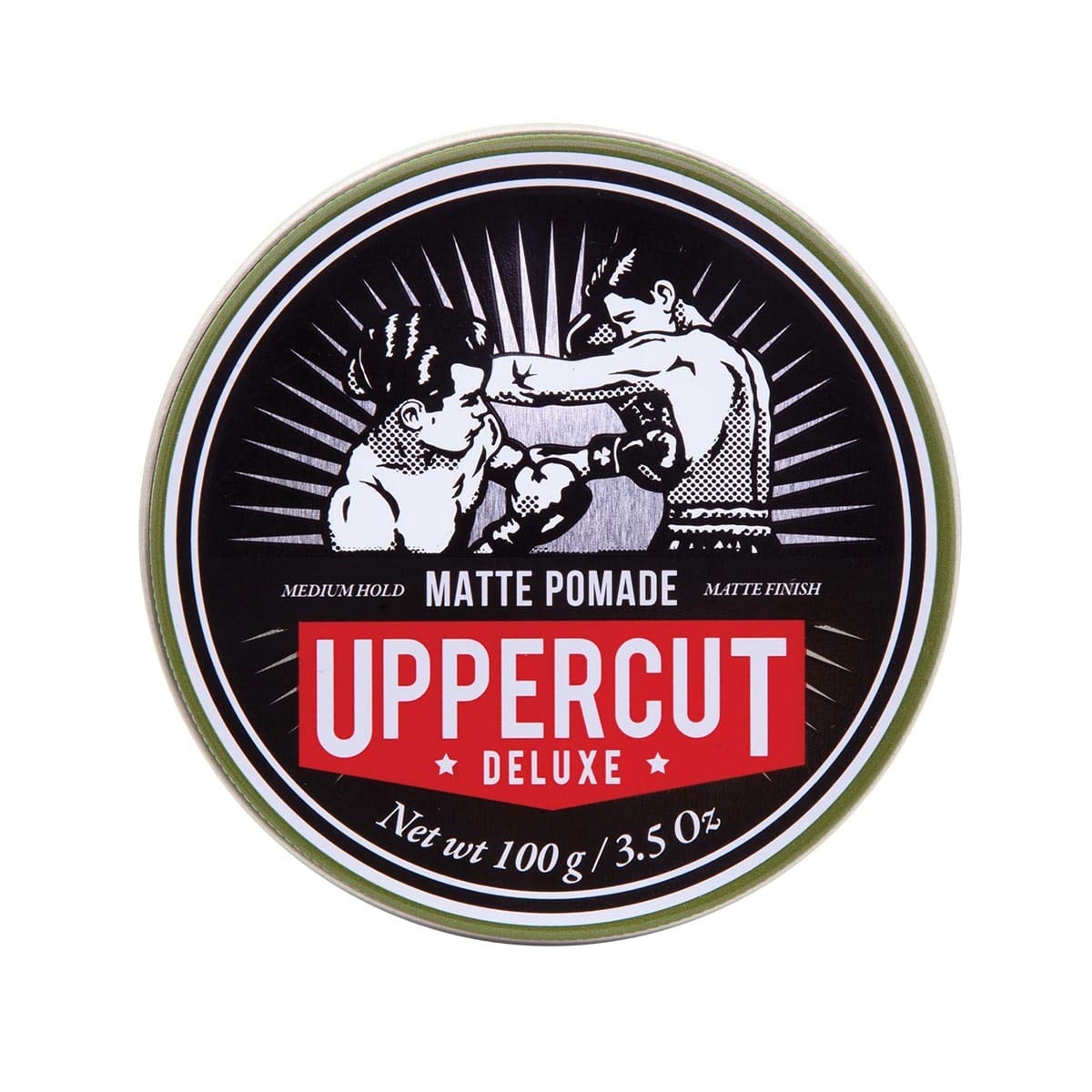 UPPERCUT DELUXE front packaging showing product and benefit of matte finish