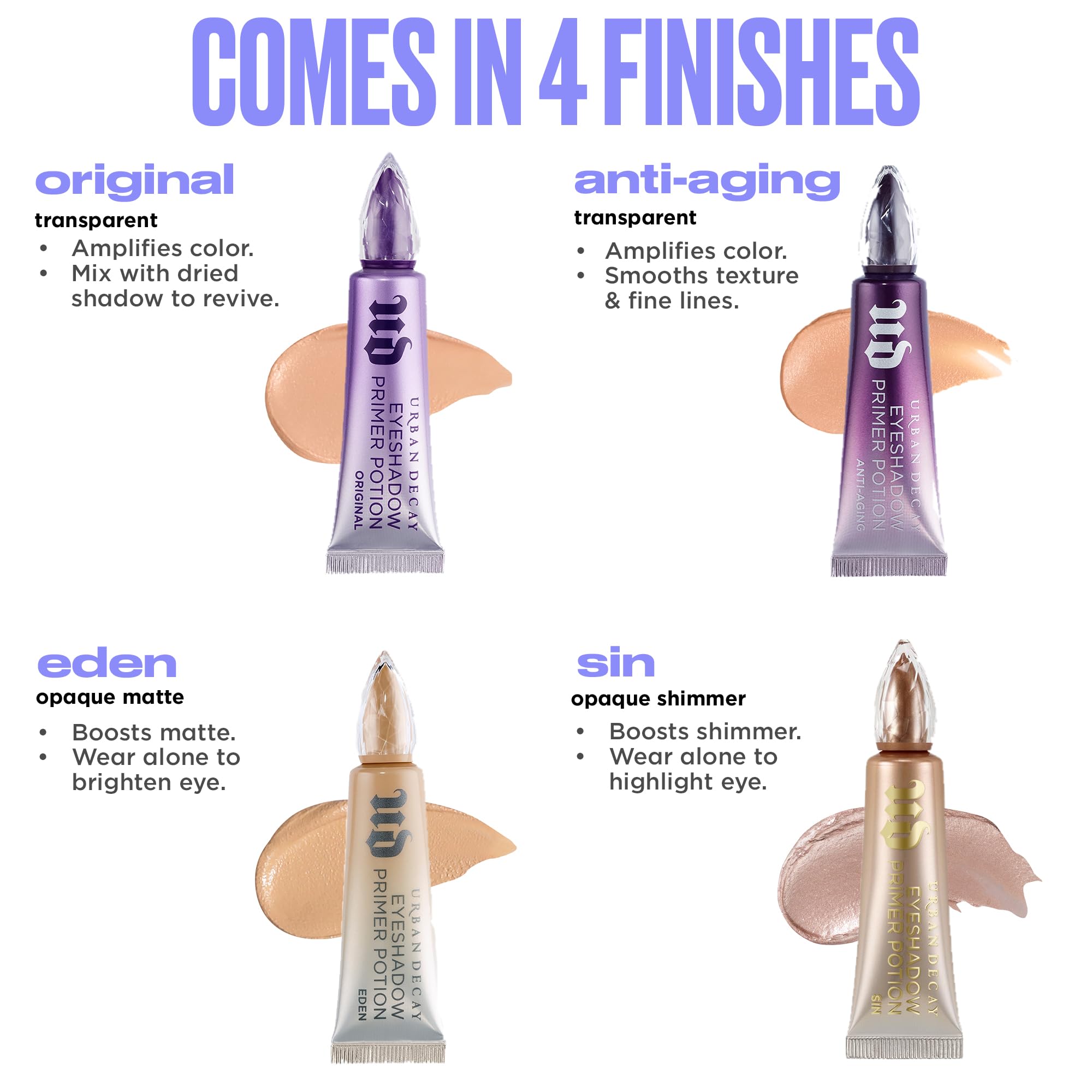 Urban Decay etiqueta trasera con lista de ingredientes y certificaciones veganas