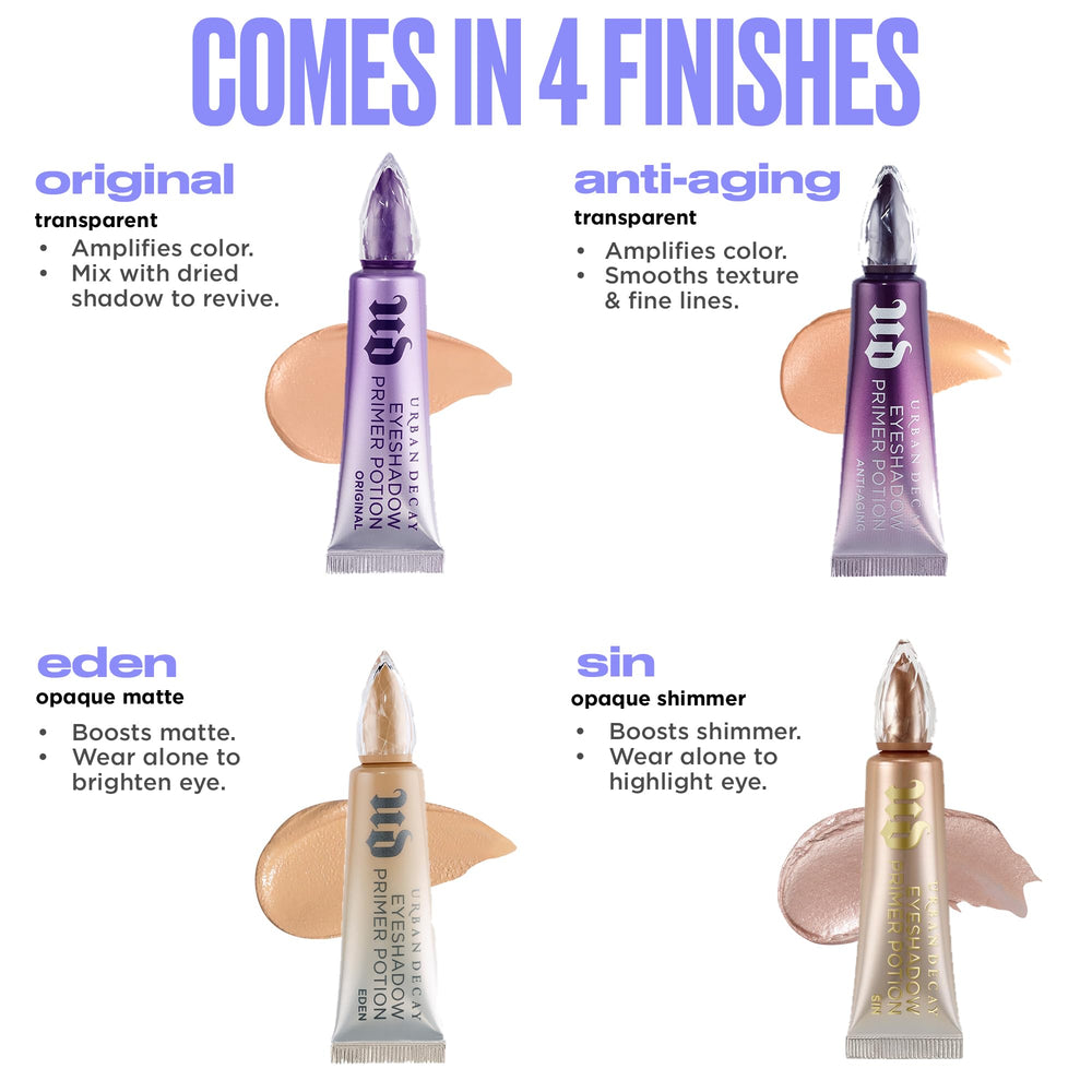 Urban Decay etiqueta trasera con lista de ingredientes y certificaciones veganas