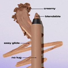Urban Decay etiqueta del lápiz mostrando nombre de producto y acabado