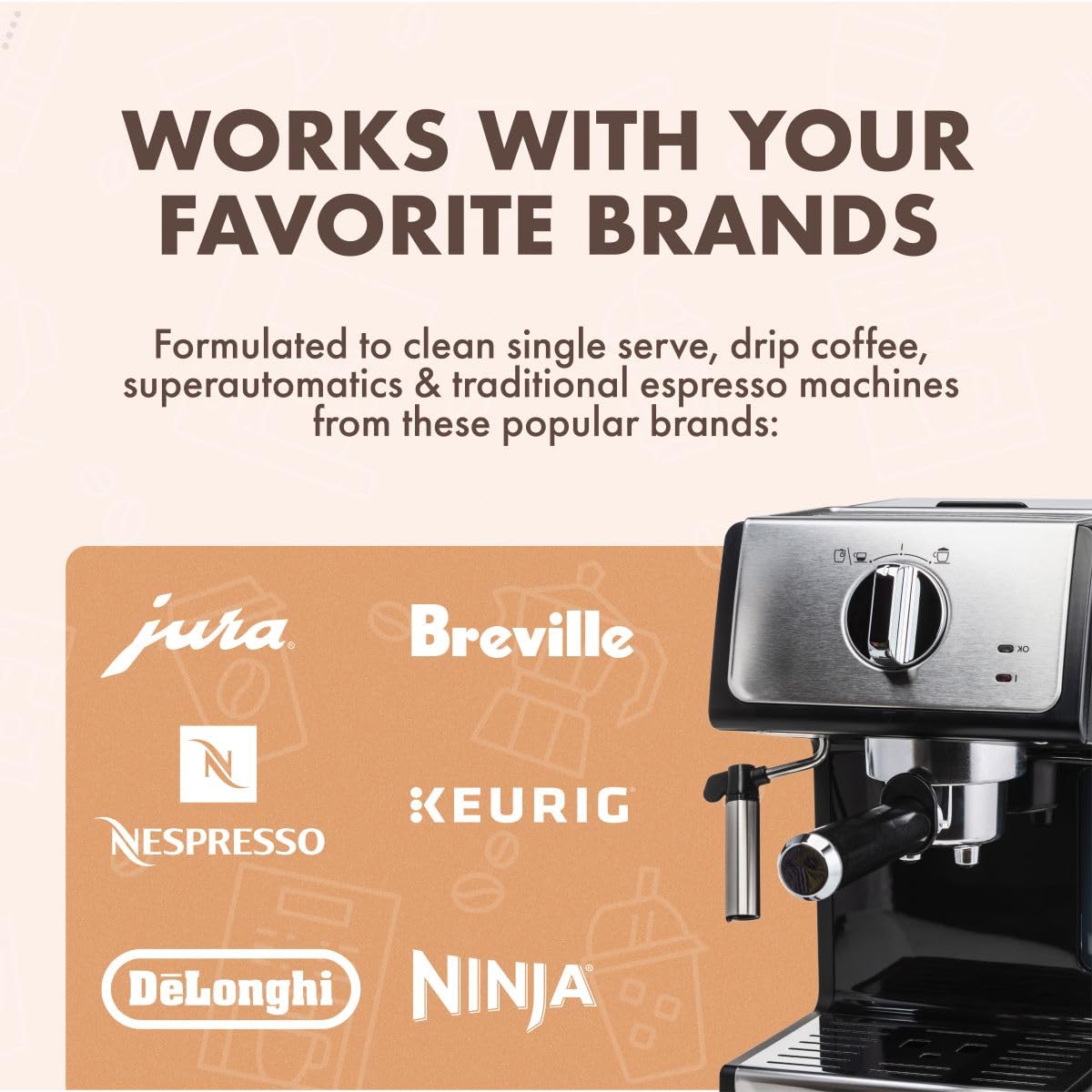 Urnex en uso en cafetera Keurig demostrando limpieza efectiva