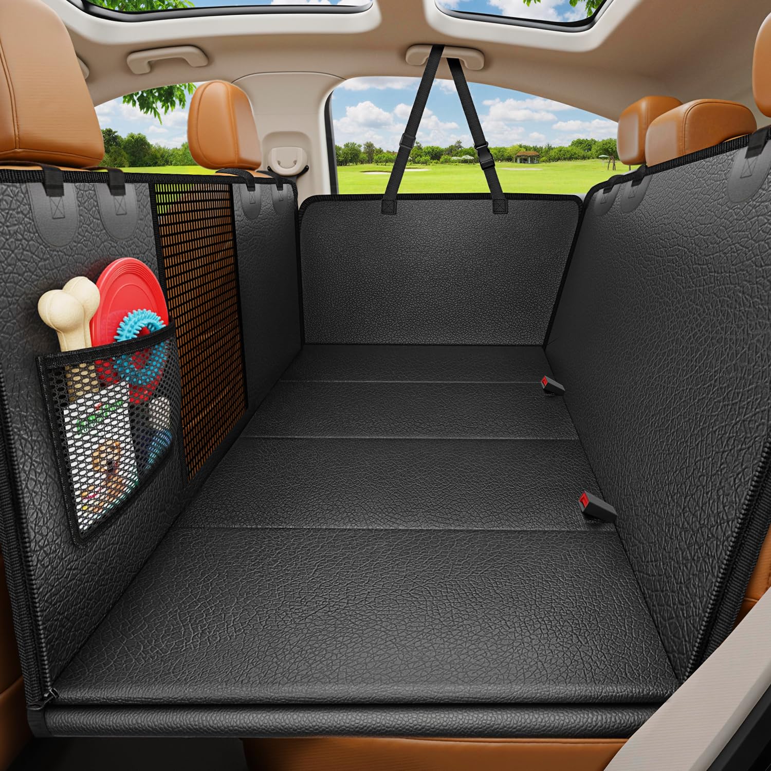 URPOWER funda frontal asiento trasero protegiendo interior y ofreciendo estabilidad