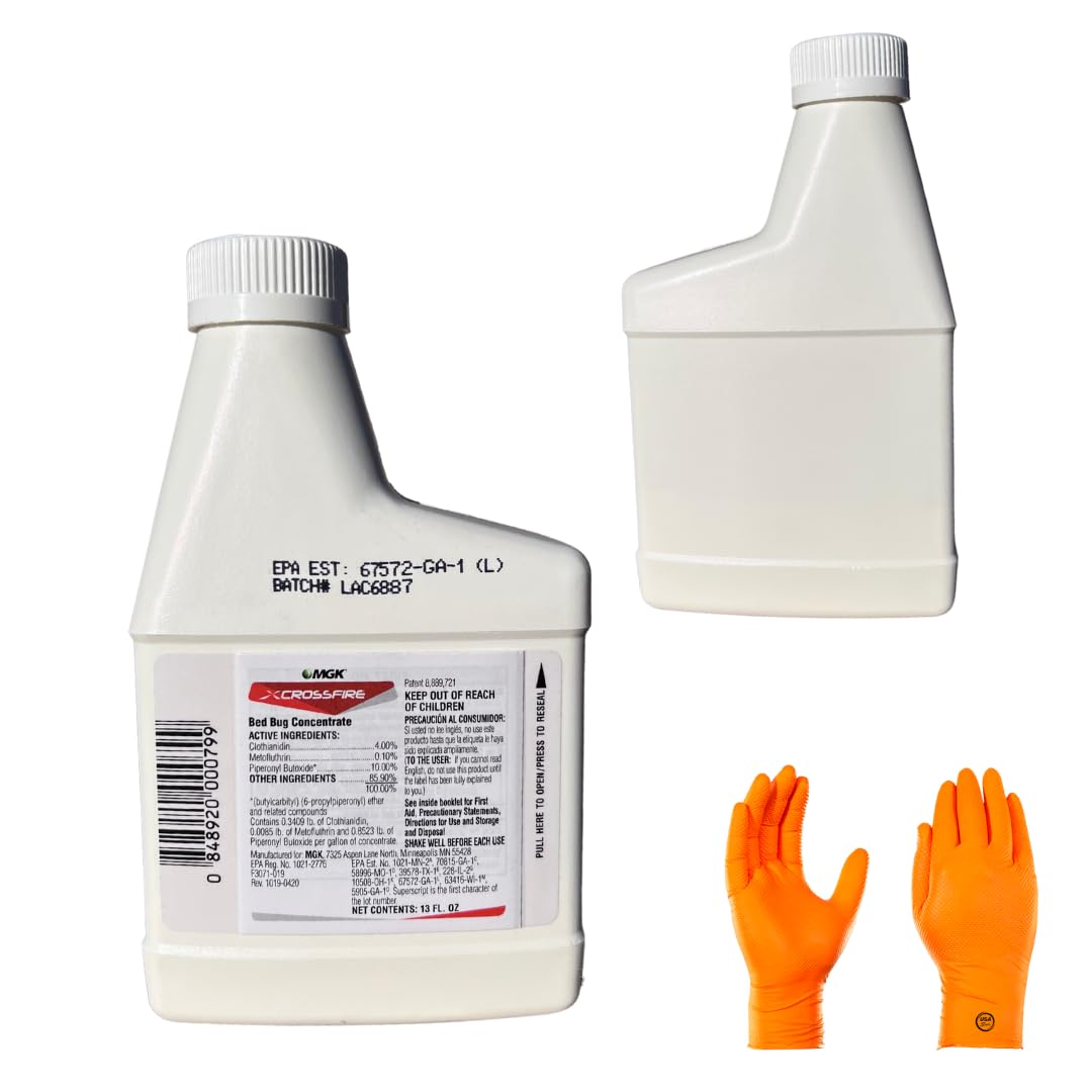 Etiqueta de USA Supply Crossfire con instrucciones claras para uso seguro y eficaz