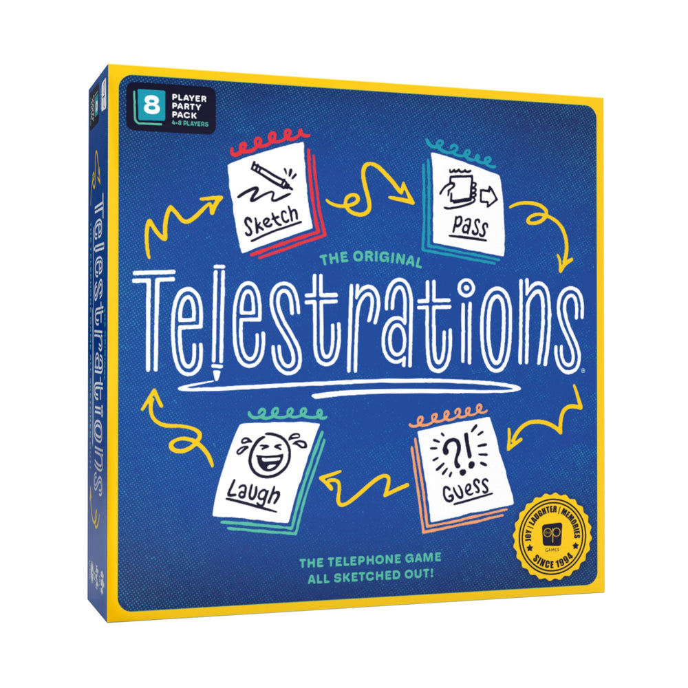 USAOPOLY caja delantera del juego mostrando diseño renovado y contenido