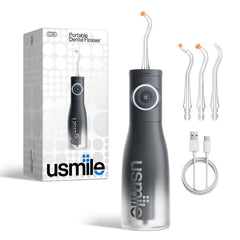 usmile C30 frontal negro mostrando diseño elegante y facilidad de uso
