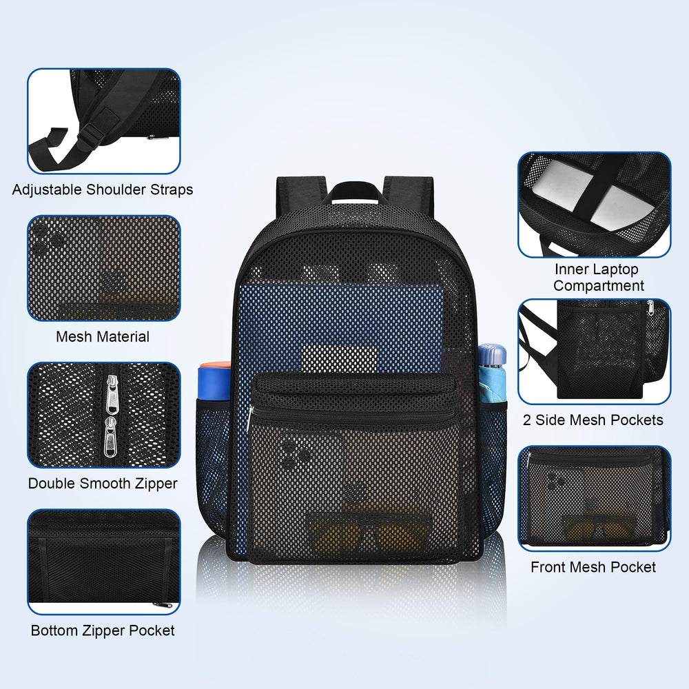 USPECLARE mochila en uso en la playa ideal para equipo húmedo