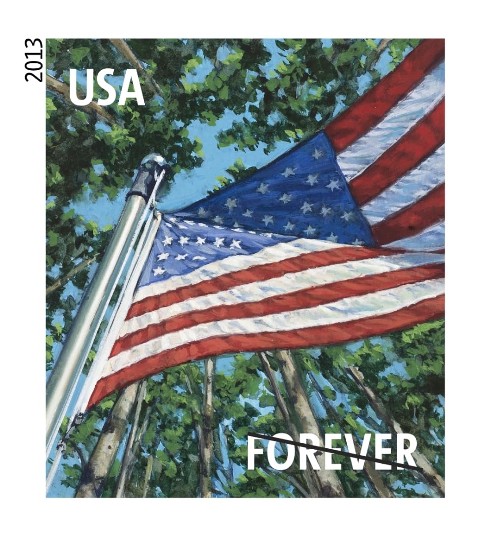 United States Postal Service detalle del sello de invierno con contraste de ramas, diseño refinado