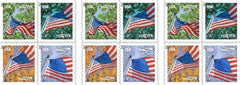 United States Postal Service librito abierto mostrando 20 sellos, ideal para coleccionistas y envíos