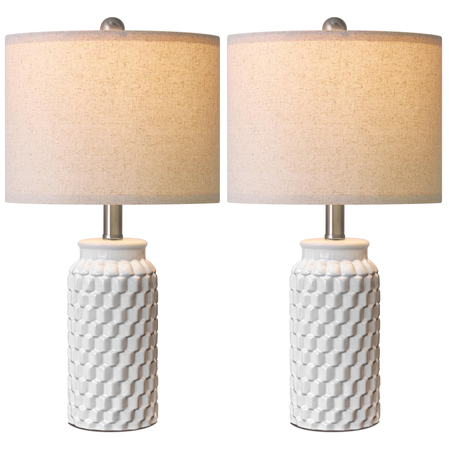 USumkky set de dos lámparas elegantes junto a cama