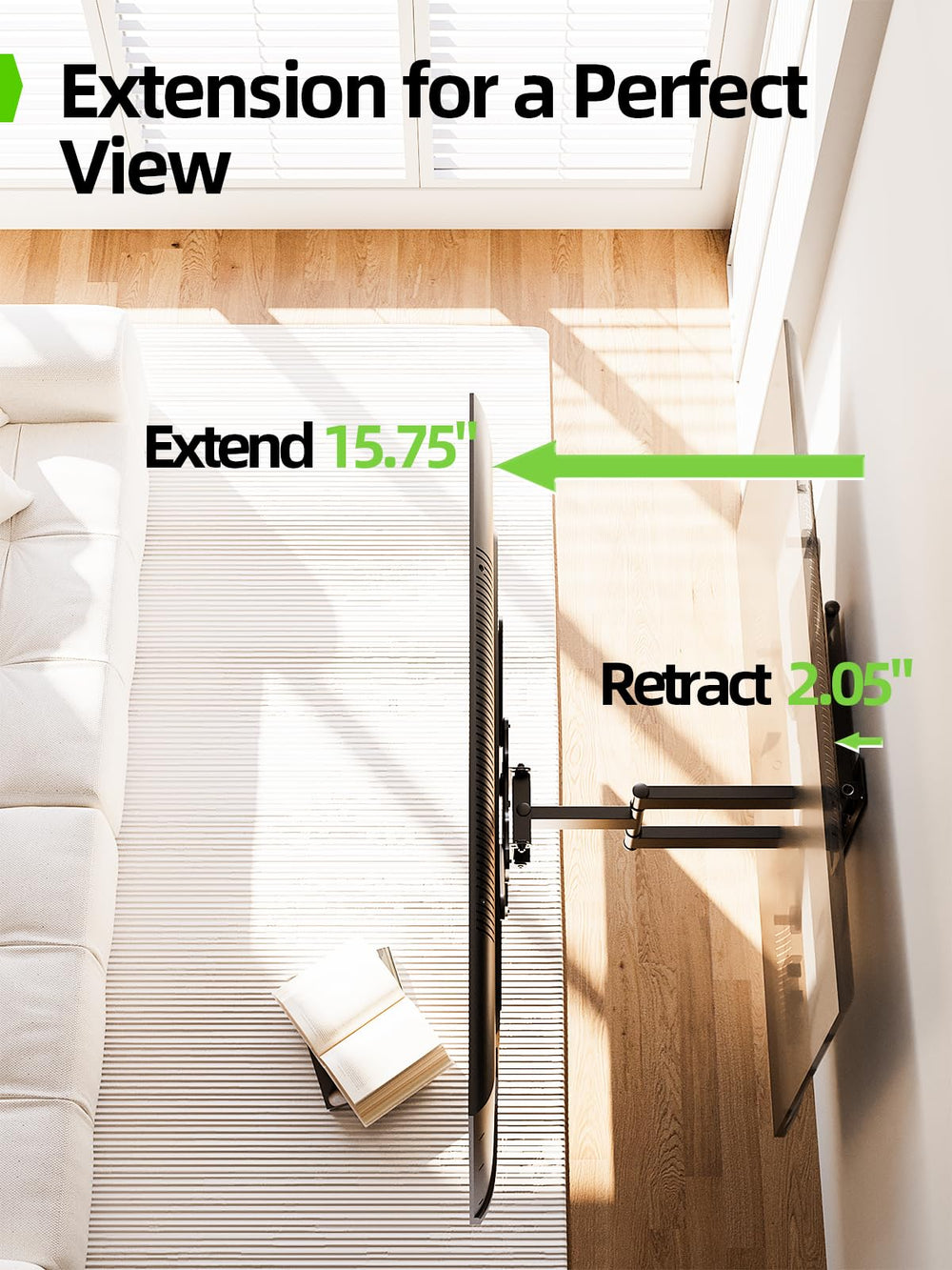 USX MOUNT perfil extendido para acceso trasero y ajuste cómodo
