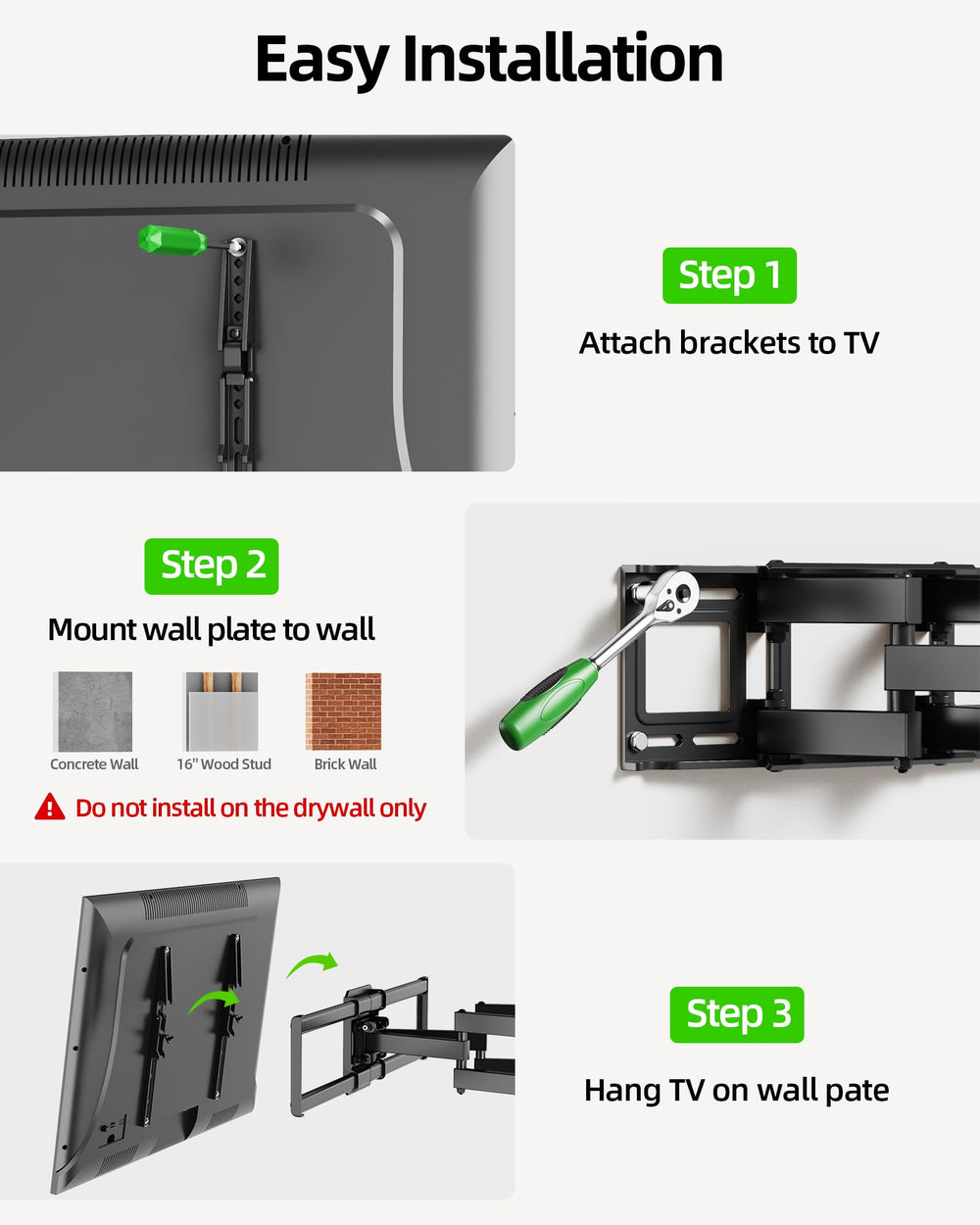 USX MOUNT comparación de tamaño con persona para visualizar escala y alcance