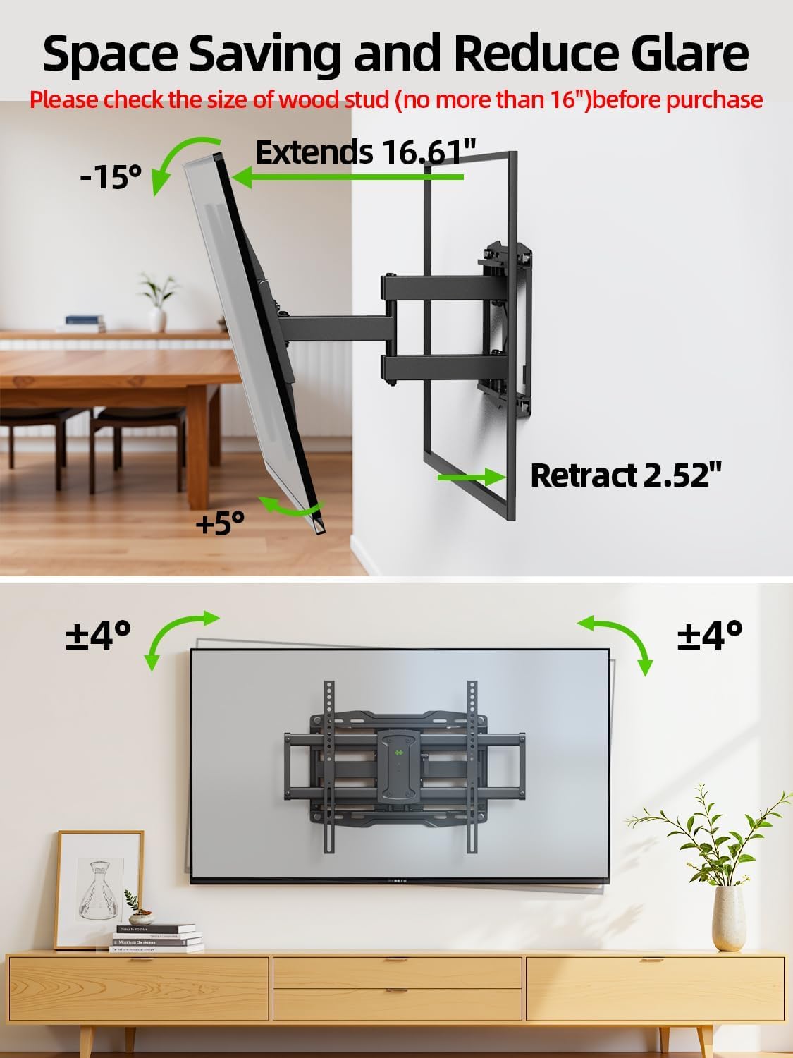 USX MOUNT soporte extendido, ahorro de espacio y acceso