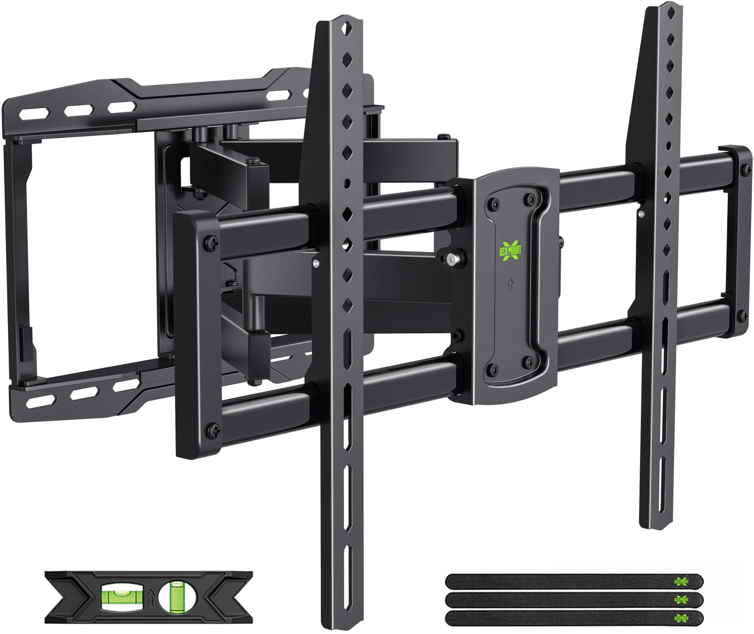 USX MOUNT vista frontal del soporte montado mostrando estabilidad