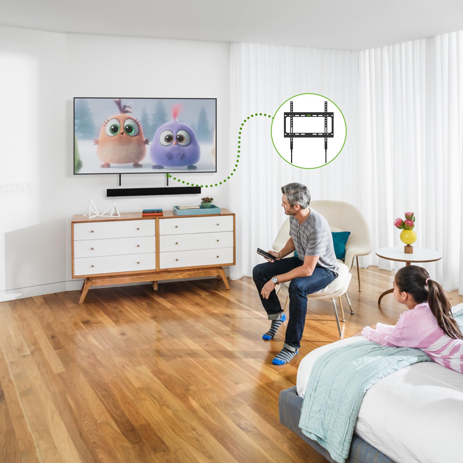 USX MOUNT kit de instalación con nivel de burbuja y herrajes preetiquetados