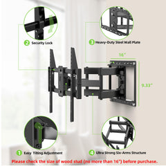 USX MOUNT perfil retraído junto a la pared para ahorro de espacio