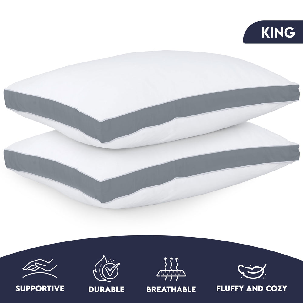 Utopia Bedding almohada colocada sobre cama, comfort estilo hotel en casa