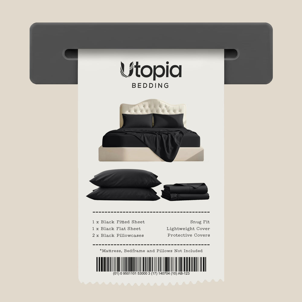Utopia Bedding ambientación dormitorio elegante que inspira confort