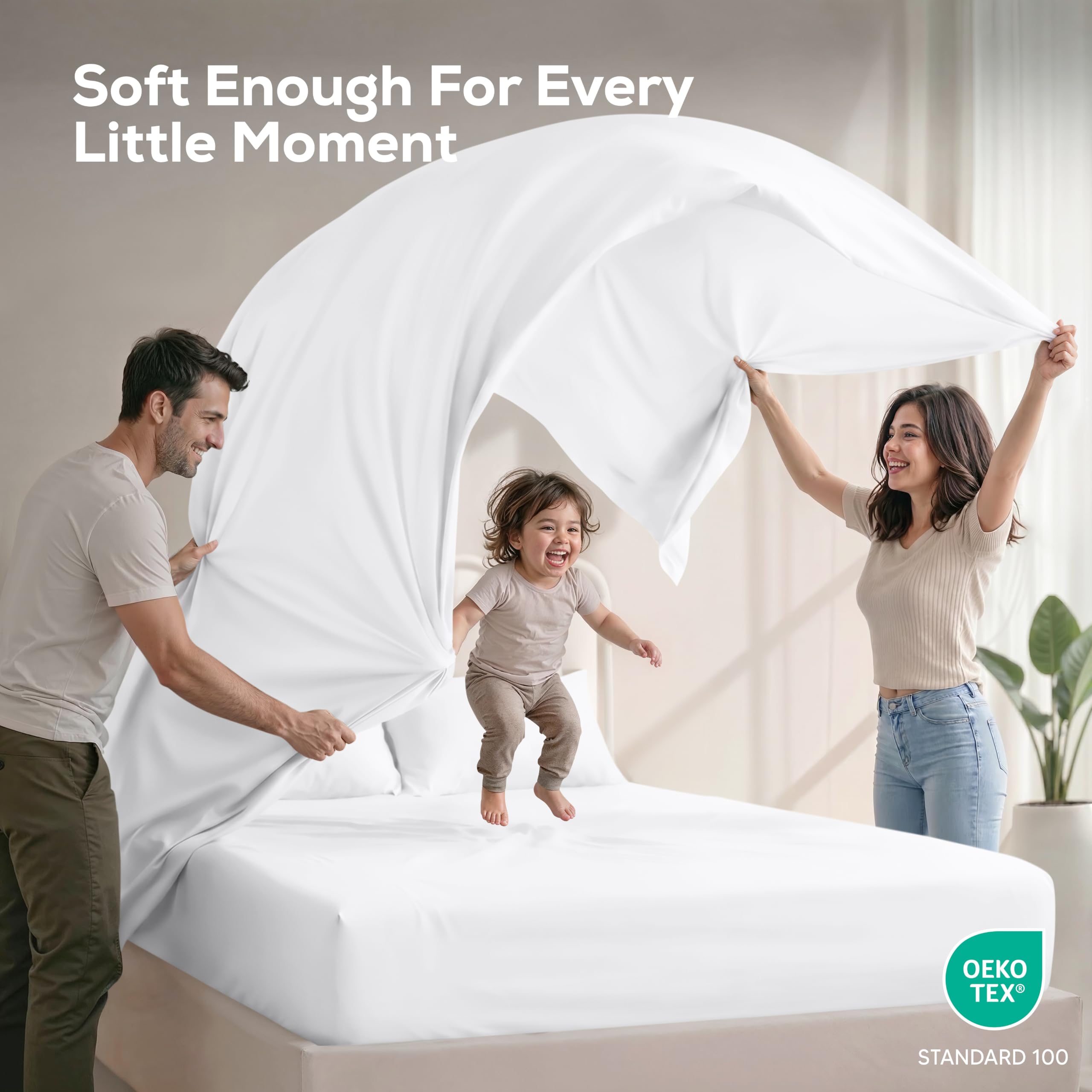 Utopia Bedding interior del bolsillo profundo con elástico que garantiza sujeción segura