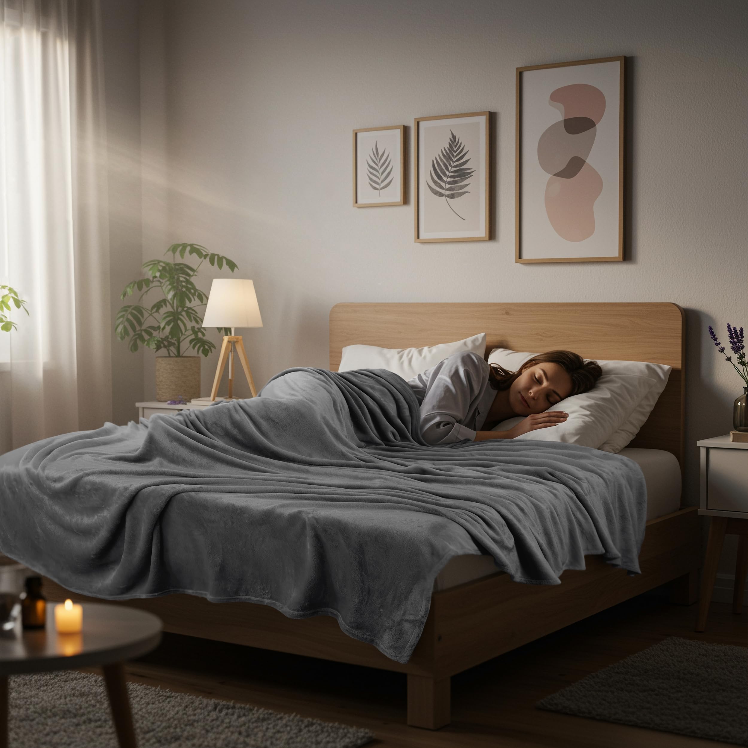 Utopia Bedding detalle del dobladillo y costura reforzada para mayor durabilidad