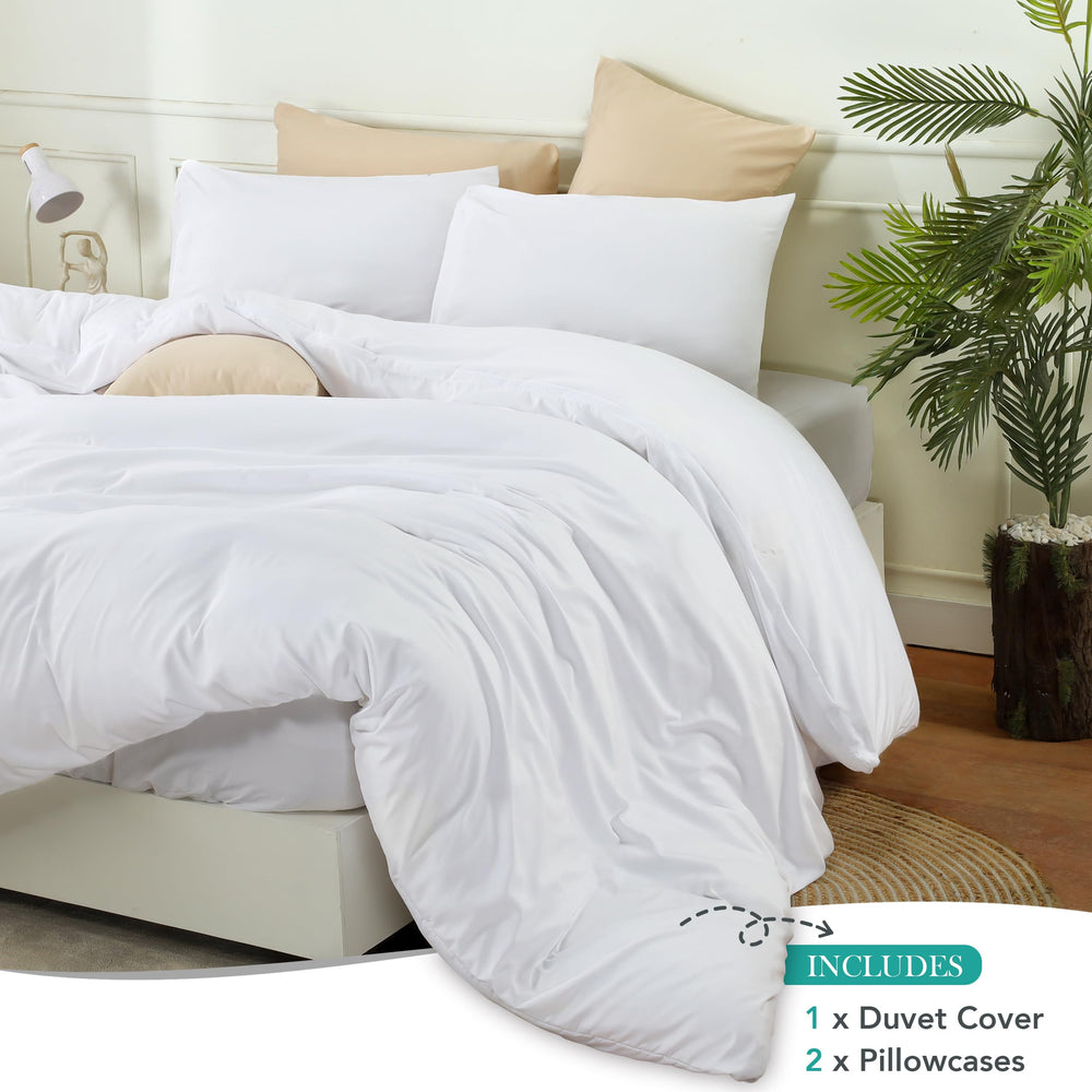 Utopia Bedding cierre de cremallera oculto asegurando el relleno sin arrugas