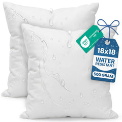 Utopia Bedding cojines frontales pack 2 blanco, aporta estilo limpio