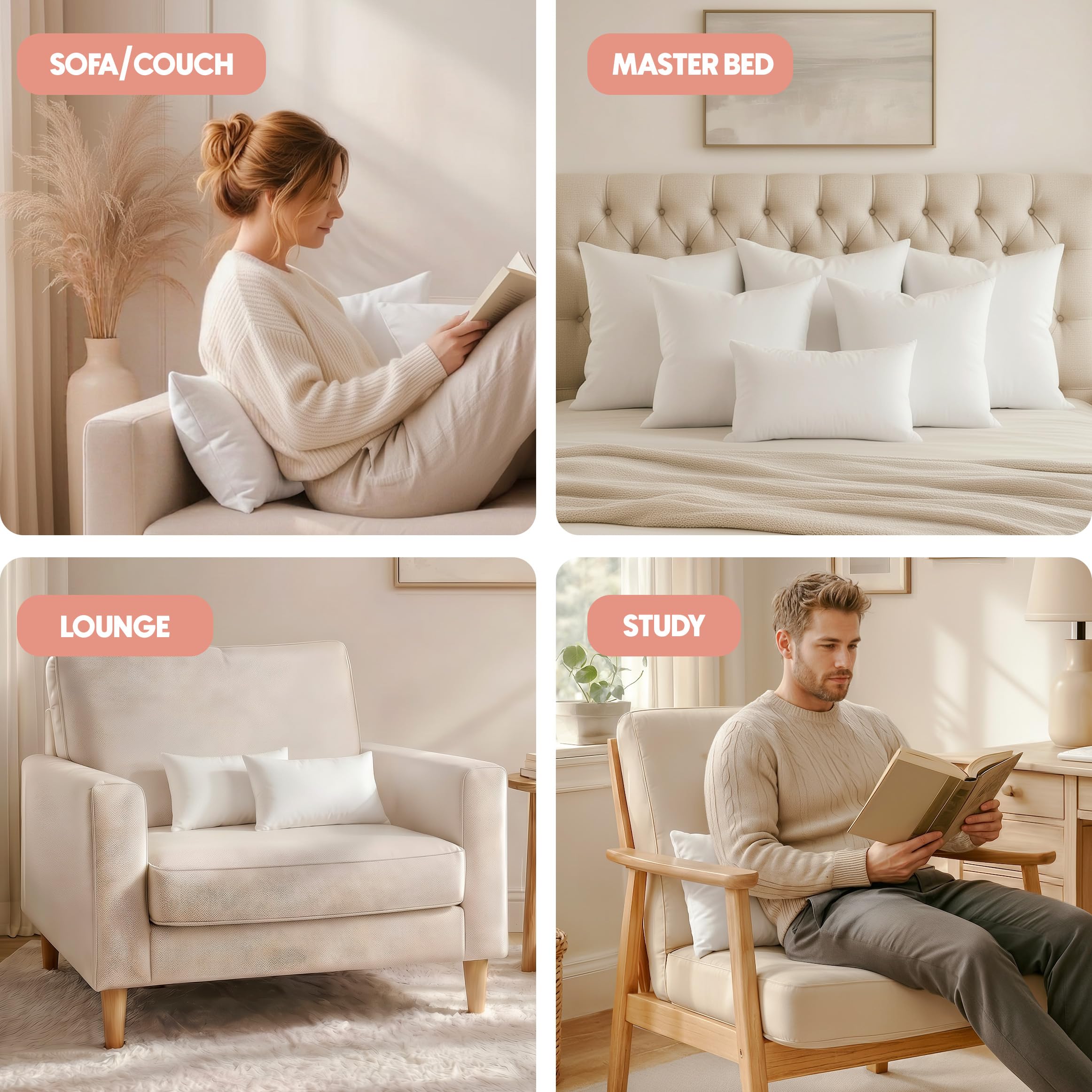 Utopia Bedding comparación de tamaño, muestra escala real