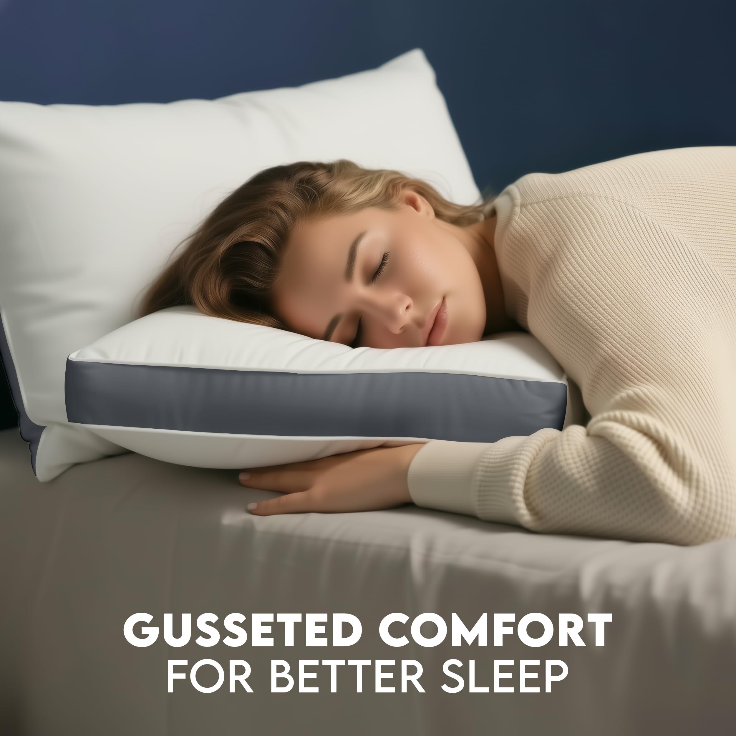 Utopia Bedding comparación de tamaño queen mostrando escala real