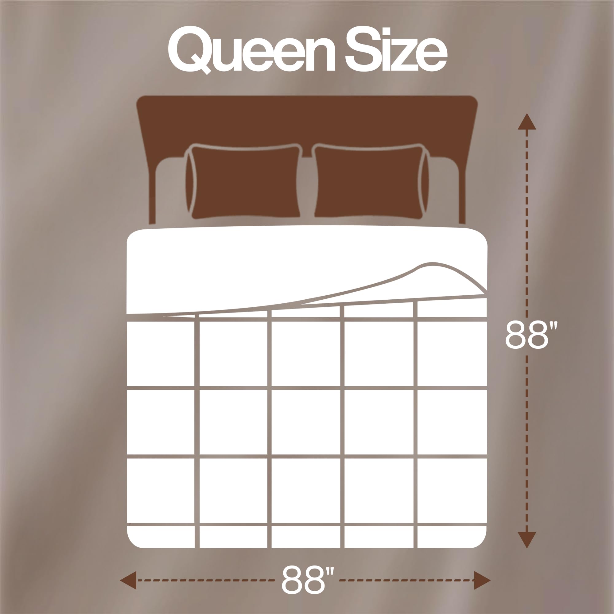 Utopia Bedding detalle de costura en caja, evita apelmazamientos y mantiene loft