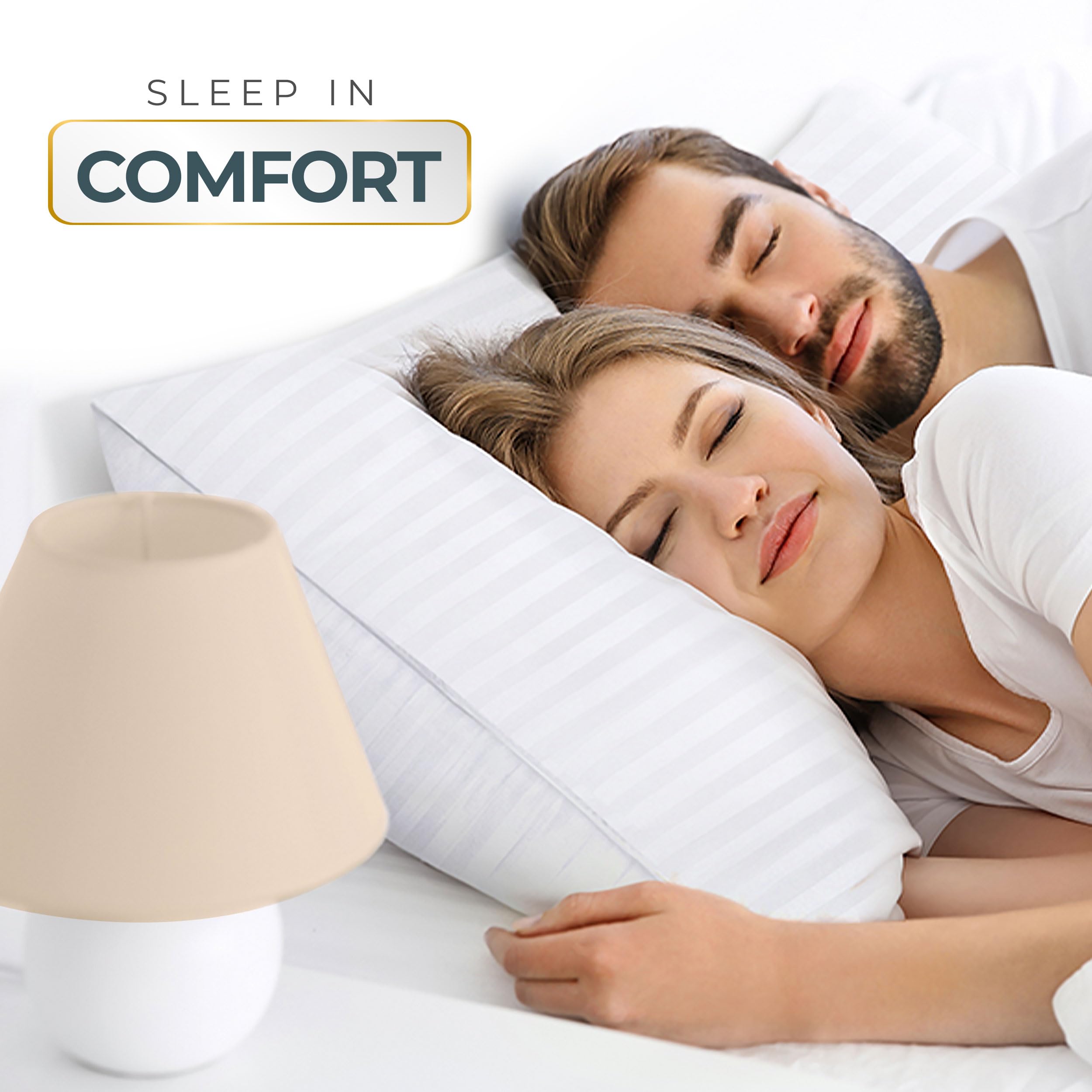 Utopia Bedding costura reforzada en borde que mantiene la forma y evita desplazamiento