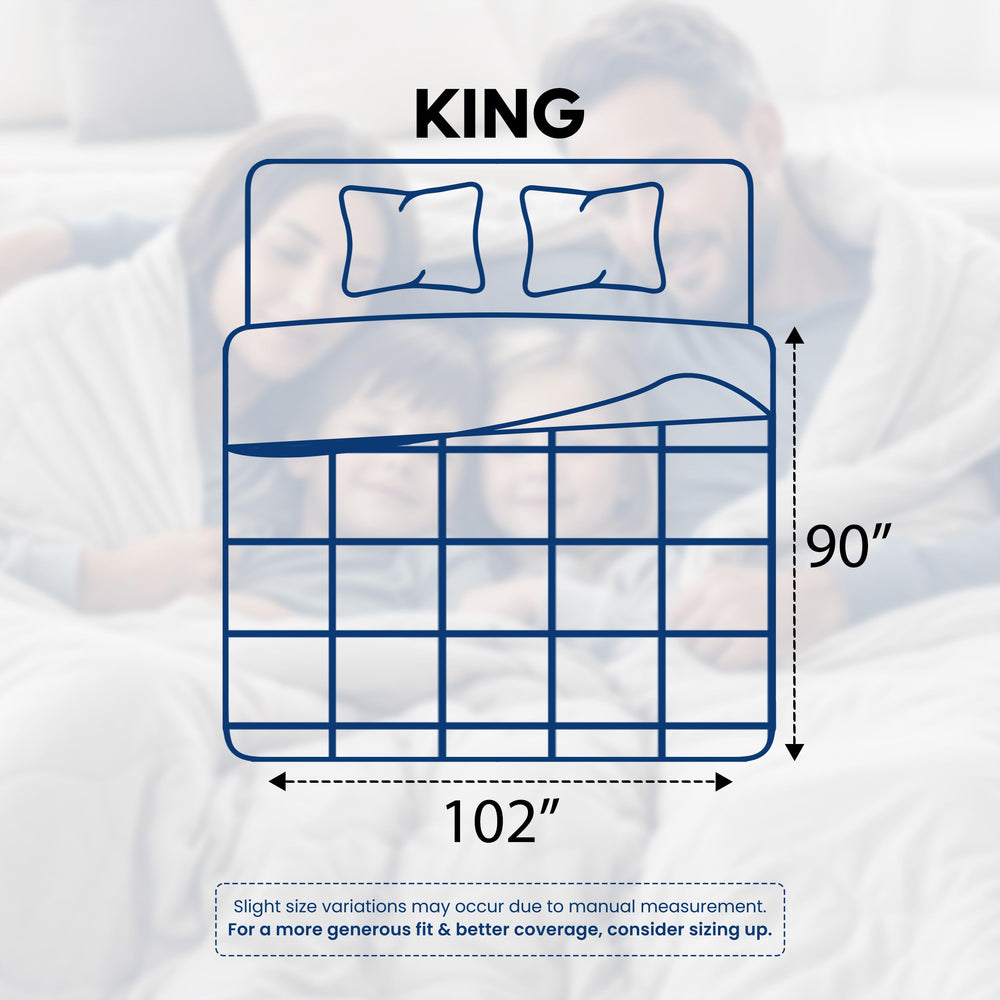 Utopia Bedding primer plano de costura tipo caja que evita desplazamientos