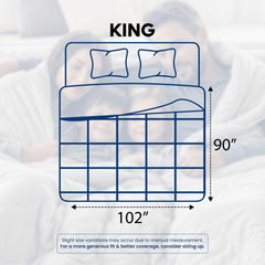 Utopia Bedding primer plano de costura tipo caja que evita desplazamientos