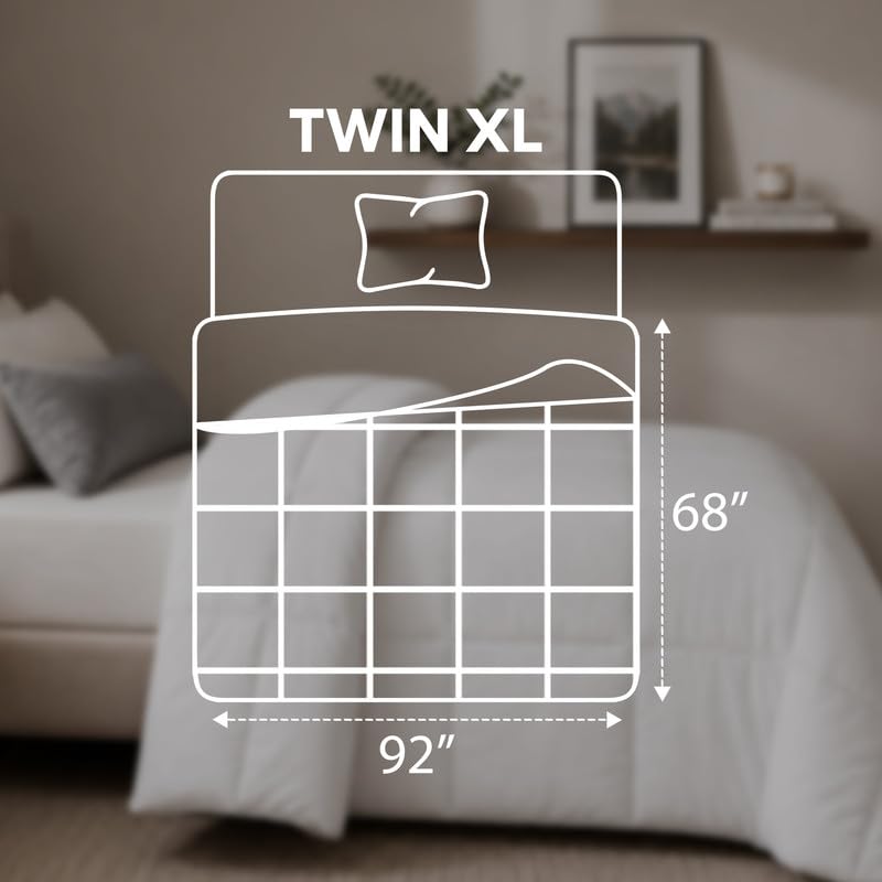 Utopia Bedding primer plano de costuras en caja que evitan el apelmazamiento